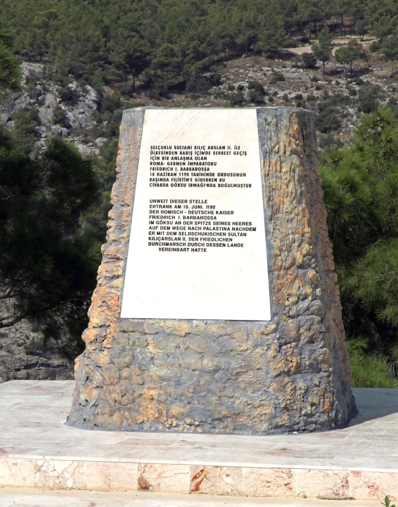 Мемориал Фридриха Барбароссы у Силифке — история и маршрут